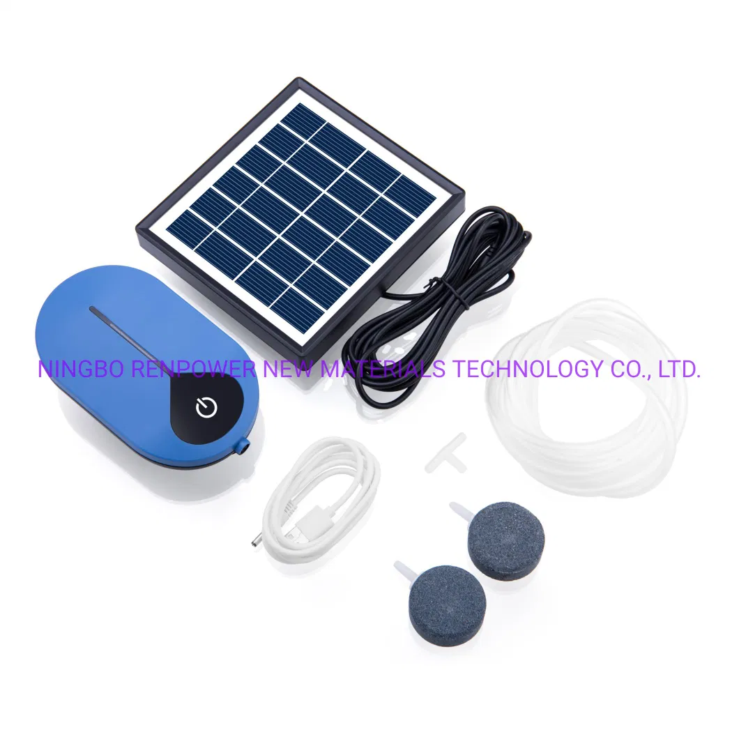 Dropshipping Solar Air Pump Kit Battery Backup with Air Hoses Pond Aerator Bubble Oxygenator Aquaponics Fishtank