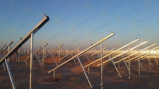 Produtos fotovoltaicos baratos projetam sistema de montagem solar de alumínio para montagem no solo